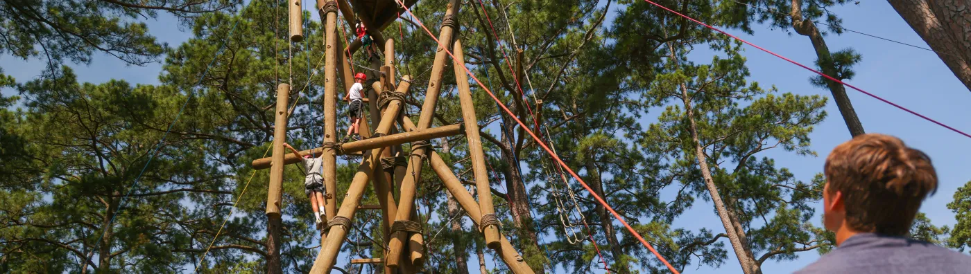 Climbing Tower at Camp Sea Gull