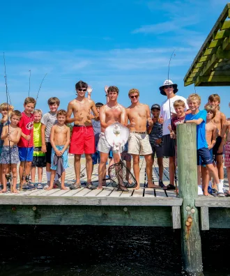 Fishing at Camp Sea Gull