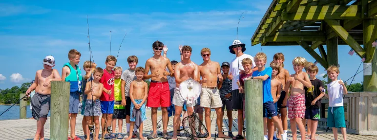 Fishing at Camp Sea Gull