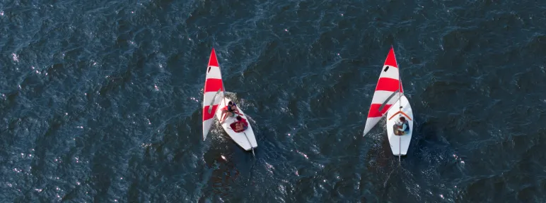 Sailing at Camp Sea Gull