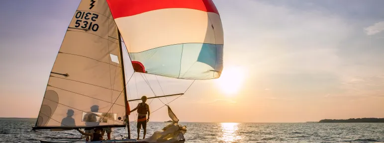 Sailing at Camp Sea Gull