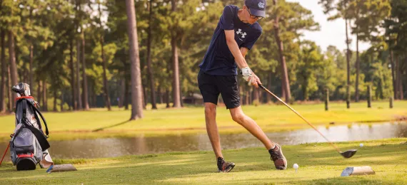 Golfing at Camp Sea Gull