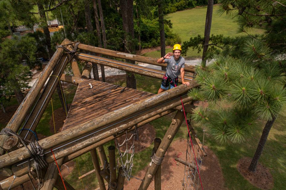 Camp Howqua High Ropes Course High Ropes Course, Alpine Tower, Jacob's Ladder | Camp Sea Gull and ...