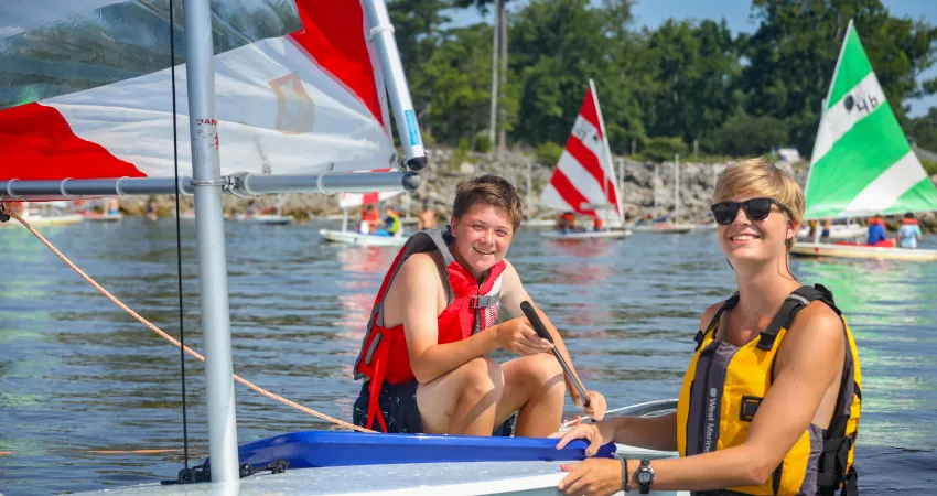 Sailing at Camp Sea Gull