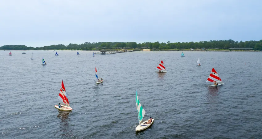 Sailing at Camp Sea Gull