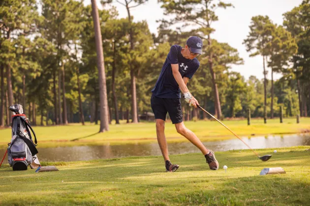 Golfing at Camp Sea Gull