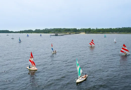 Sailing at Camp Sea Gull